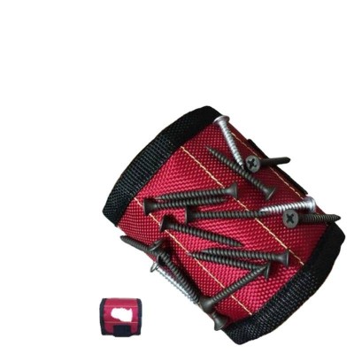 Magnetic Wristband Portable Tool Bag With 3 Magnet Electrician Wrist Tool Belt Screws Nails Drill Bits Bracelet For Repair Tool